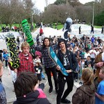 nz-demo Sierra Fellers, the Nuge and Corey Duffel in NZ